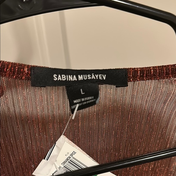 Elegant Shimmering Brown Dress - Picture 3 of 4